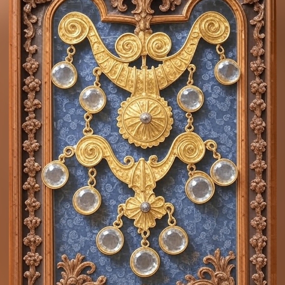 Costume Jewelry Jewelry - Vintage Goldette Brooch Pin dangle chandelier style Gold Tone Jewelry